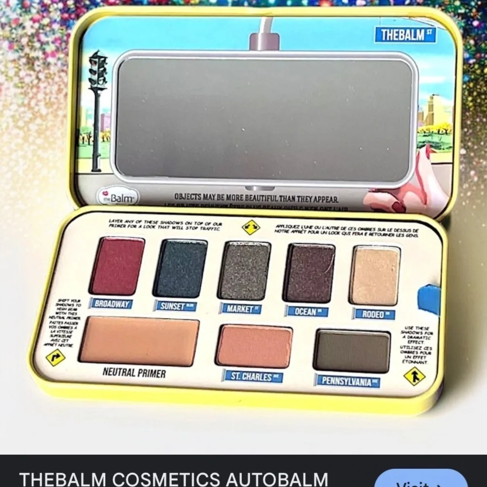 Autobalm Pic Perf Eyeshadow Palette The Balm  Eyeshadow Palette 8 Colors makeup